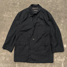 Load image into Gallery viewer, Black Trench Raincoat
