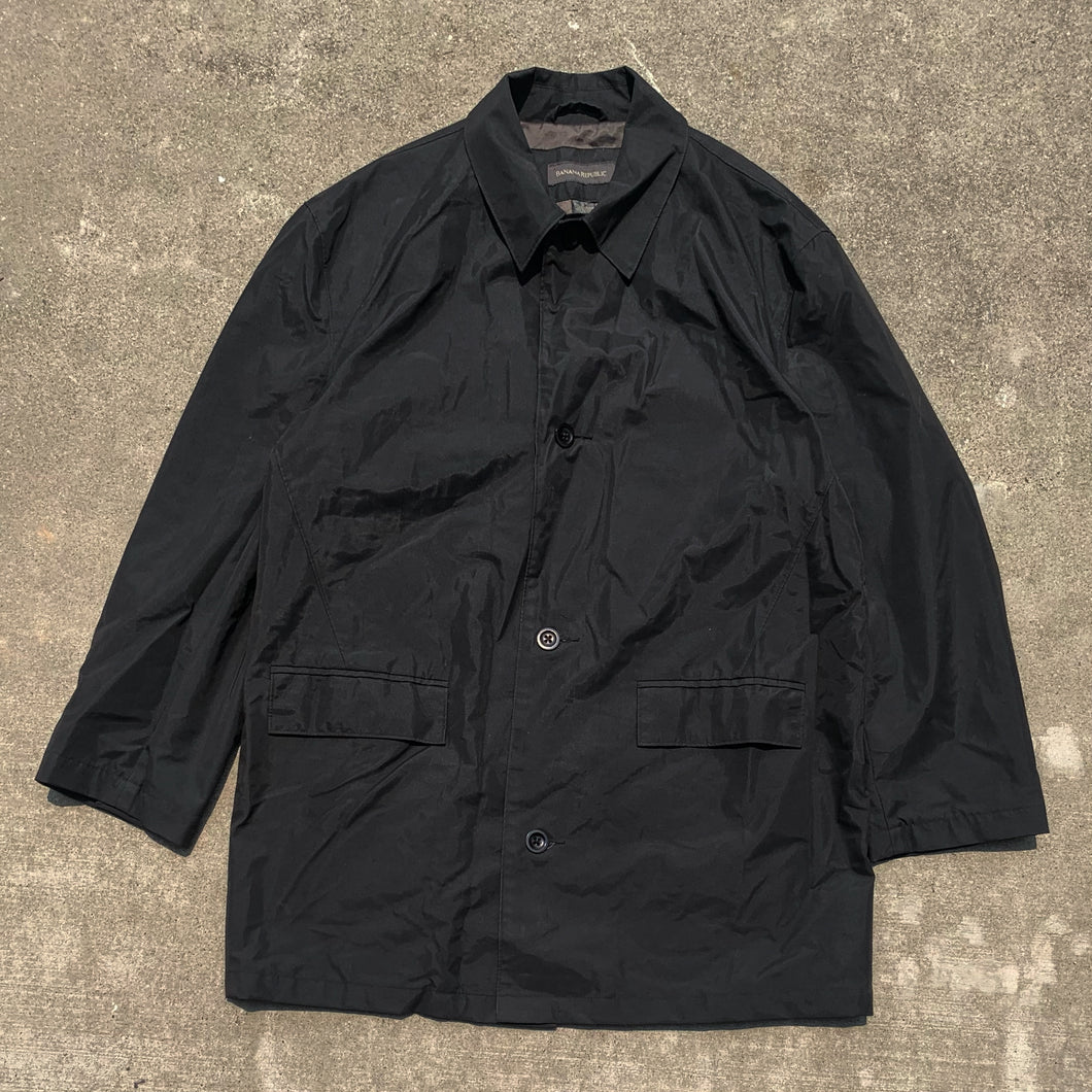 Black Trench Raincoat