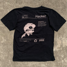 Load image into Gallery viewer, Cyberpunk Hacker Black Graphic T-Shirt
