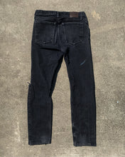 Load image into Gallery viewer, Wrangler Dark Grey Thrashed and Stained Jeans
