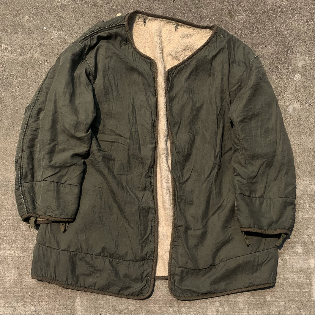 Vintage 50's Green Military Issue M51 Jacket Liner