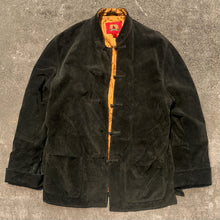 Load image into Gallery viewer, Green Suede Mandarin Jacket

