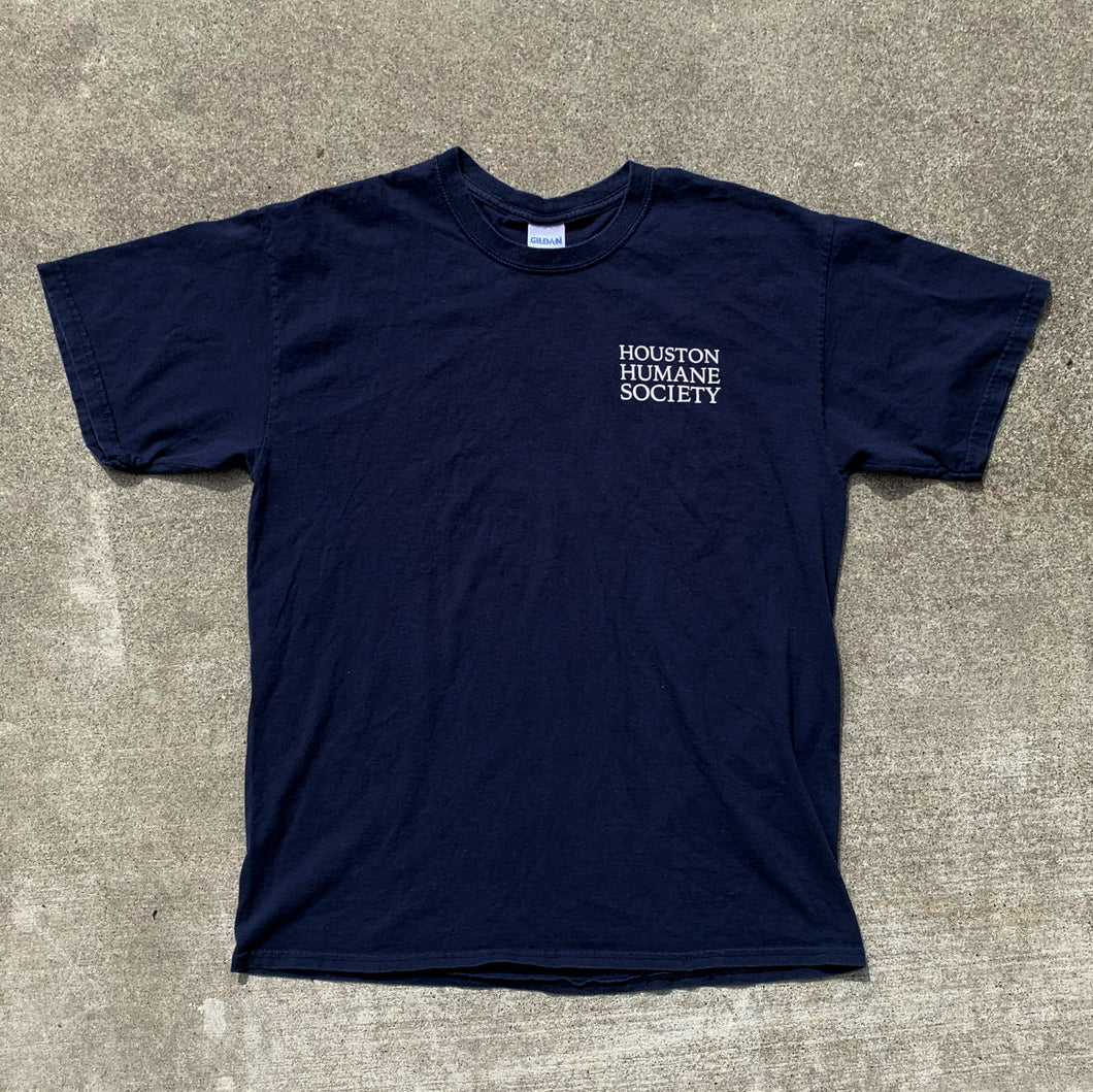 Houston Humane Society Navy Blue Graphic T-Shirt