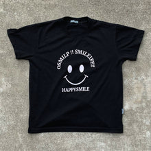 Load image into Gallery viewer, Happysmile Broken English Graphic Black T-Shirt
