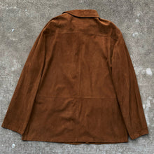 Load image into Gallery viewer, Vintage Brown Suede Buttoned Work Jacket

