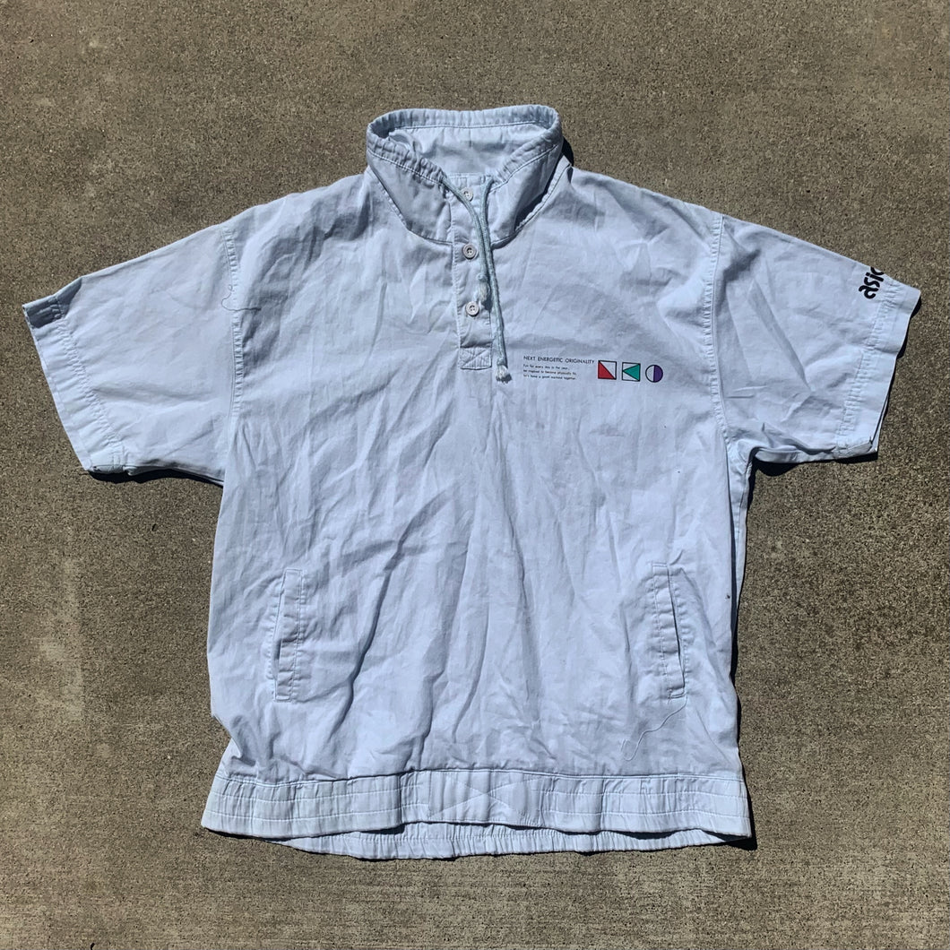 Vintage 90's Japanese Asics Light Blue Buttoned Shirt